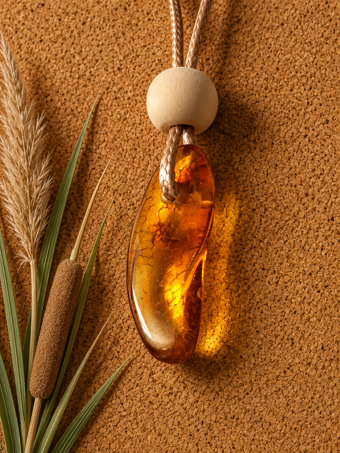Echter Naturbernstein – Ostseesteinanhänger 10×26 mm | Baltischer Bernstein