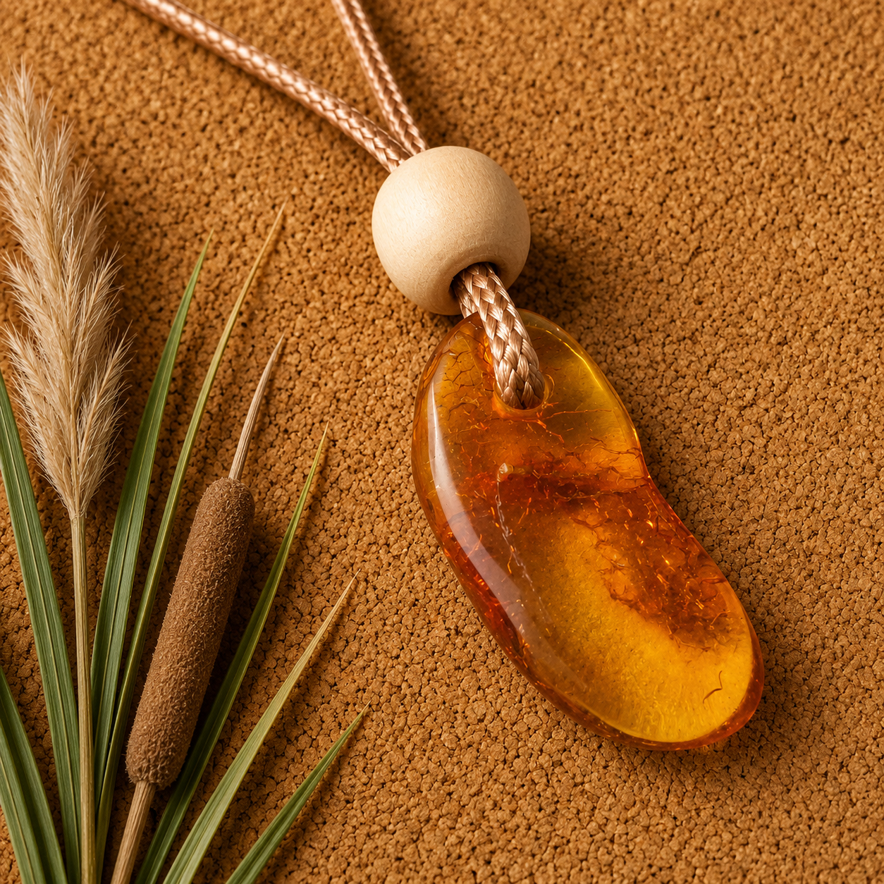 Echter Naturbernstein – Ostseesteinanhänger 10×26 mm | Baltischer Bernstein