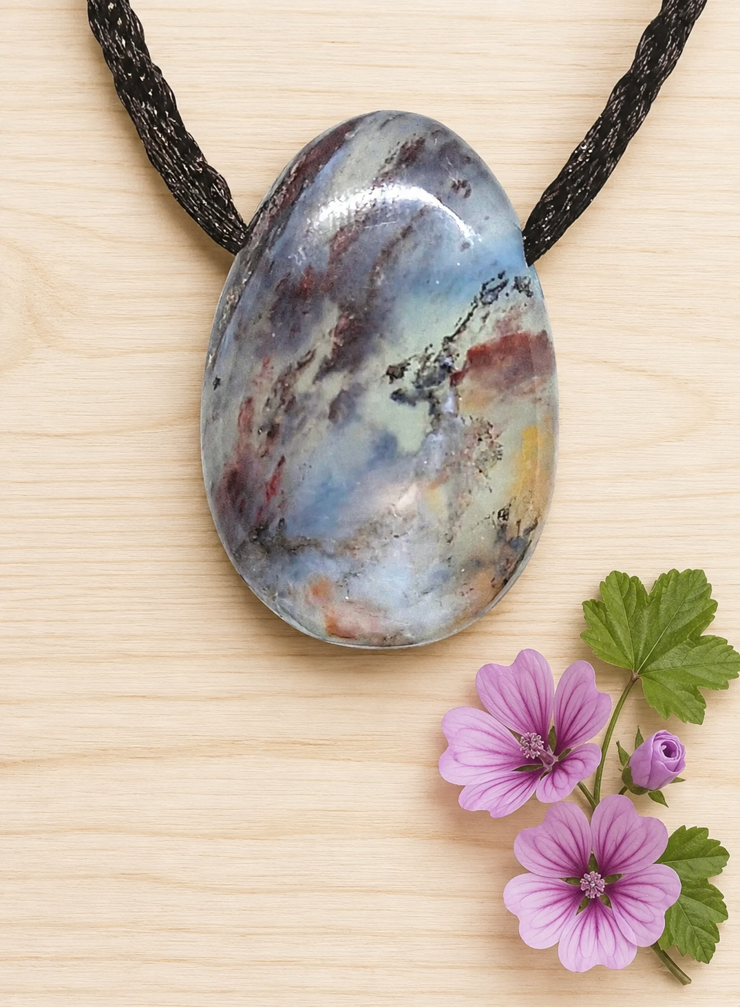 Chrysopal Anhänger – Andenopal aus Peru, Unikat Nr. 4