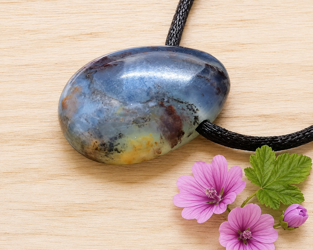 Chrysopal Anhänger – Andenopal aus Peru, Unikat Nr. 4