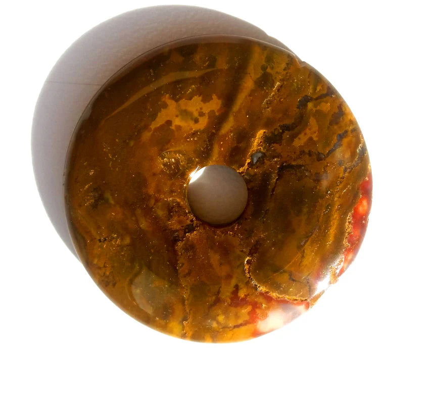 Jaspis Edelstein-Donut – Pi-Scheibe 40 mm Schmuckanhänger