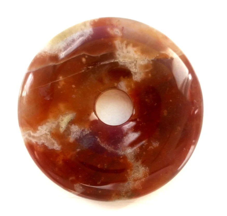 Jaspis Edelstein-Donut – Pi-Scheibe 40 mm | Unikat Nr. 2