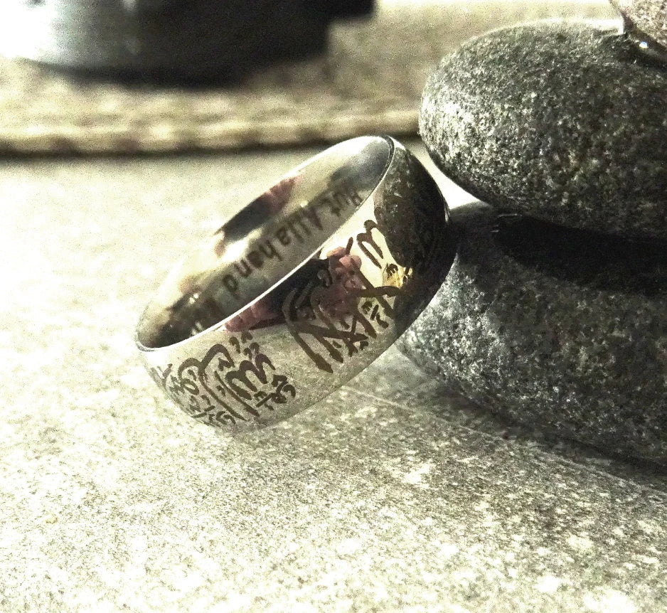 Shahada Ring aus Edelstahl 316L – Arabischer Islamschmuck