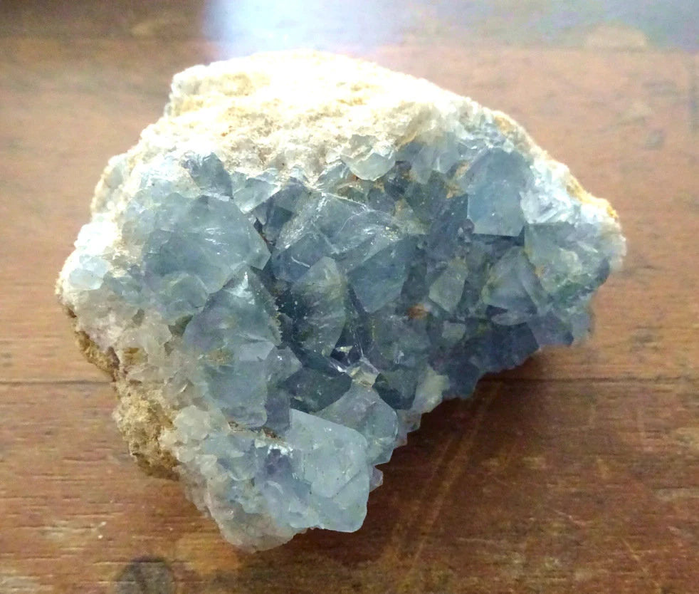 Coelestin Kristall | Madagaskar | 798 g | 10 × 9,5 × 6 cm | Unikat