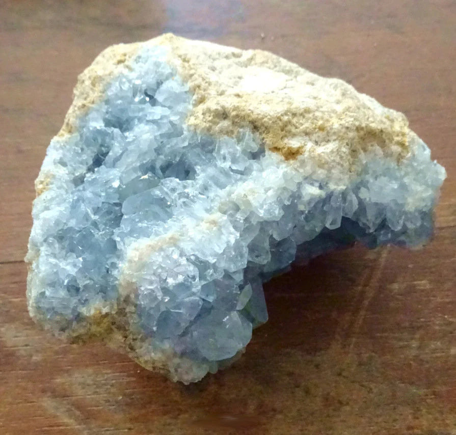 Coelestin Kristall | Madagaskar | 798 g | 10 × 9,5 × 6 cm | Unikat