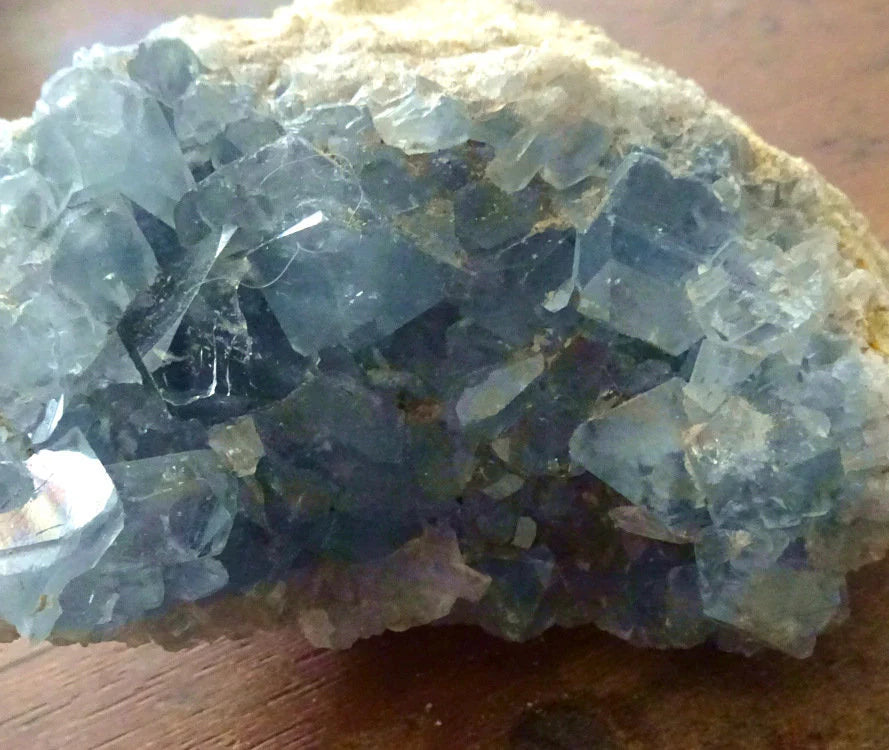 Coelestin Kristall | Madagaskar | 798 g | 10 × 9,5 × 6 cm | Unikat