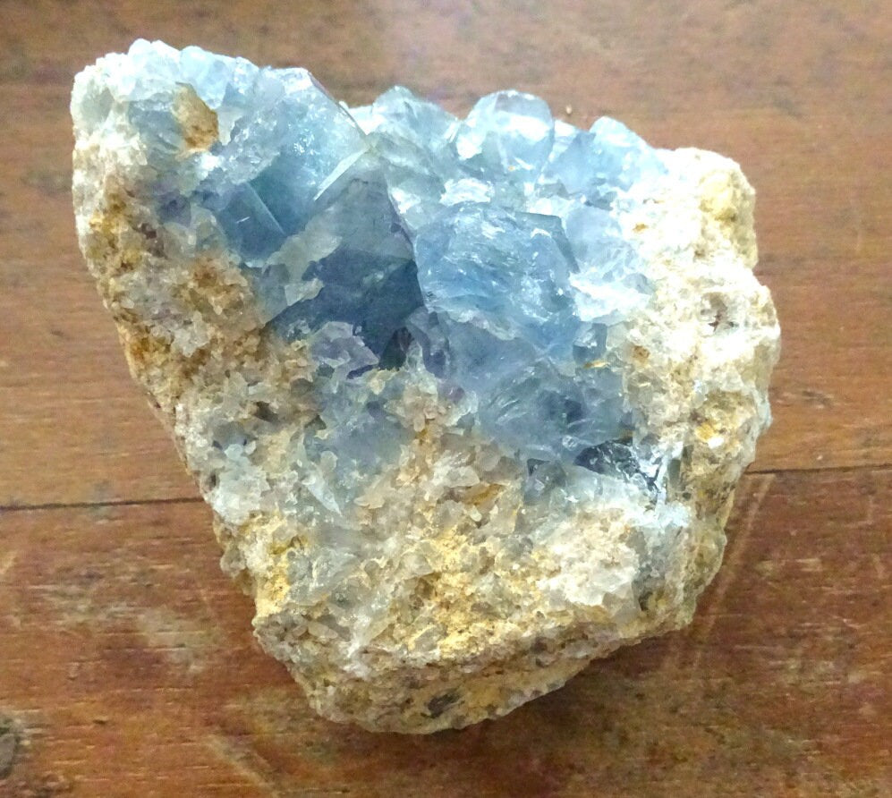 Coelestin Kristall | Madagaskar | 1255 g | 10 × 9,5 × 10 cm | Unikat