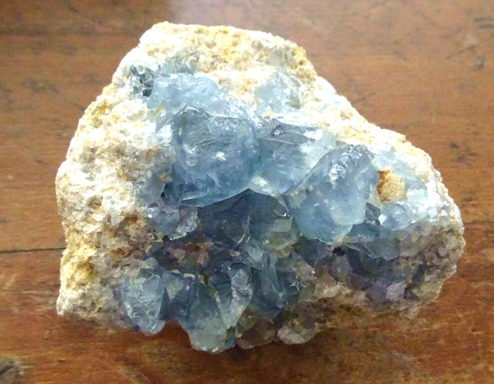 Coelestin Kristall | Madagaskar | 1255 g | 10 × 9,5 × 10 cm | Unikat