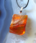 Naturbernstein goldorange mit 925 Sterlingsilber – Anhänger 15×20 mm | Baltischer Bernstein