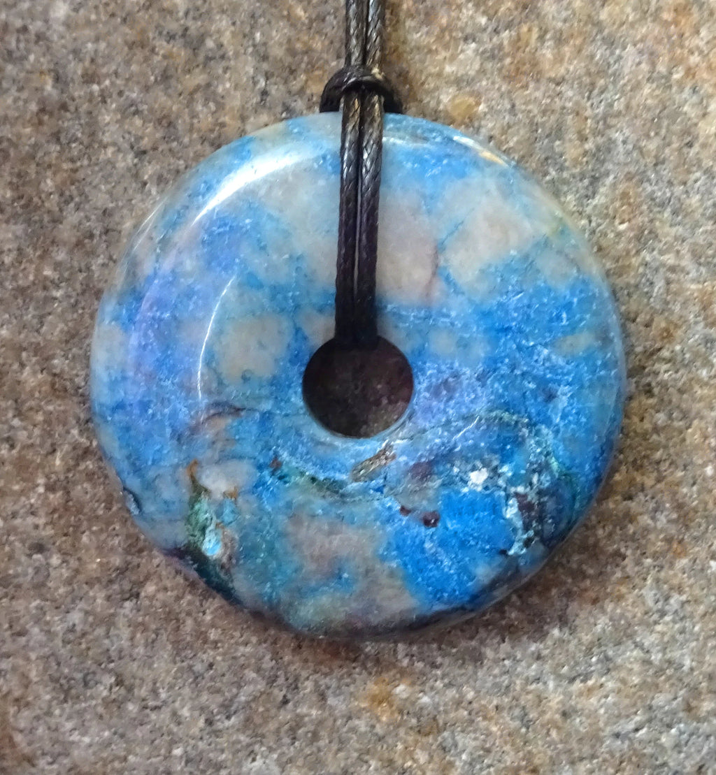 Shattuckit A+ – Pi-Scheibe Edelsteindonut 40 mm | Seltenes Mineral, Rarität