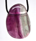 Regenbogenfluorit Edelsteinanhänger – Fluorit Naturstein Schmuck