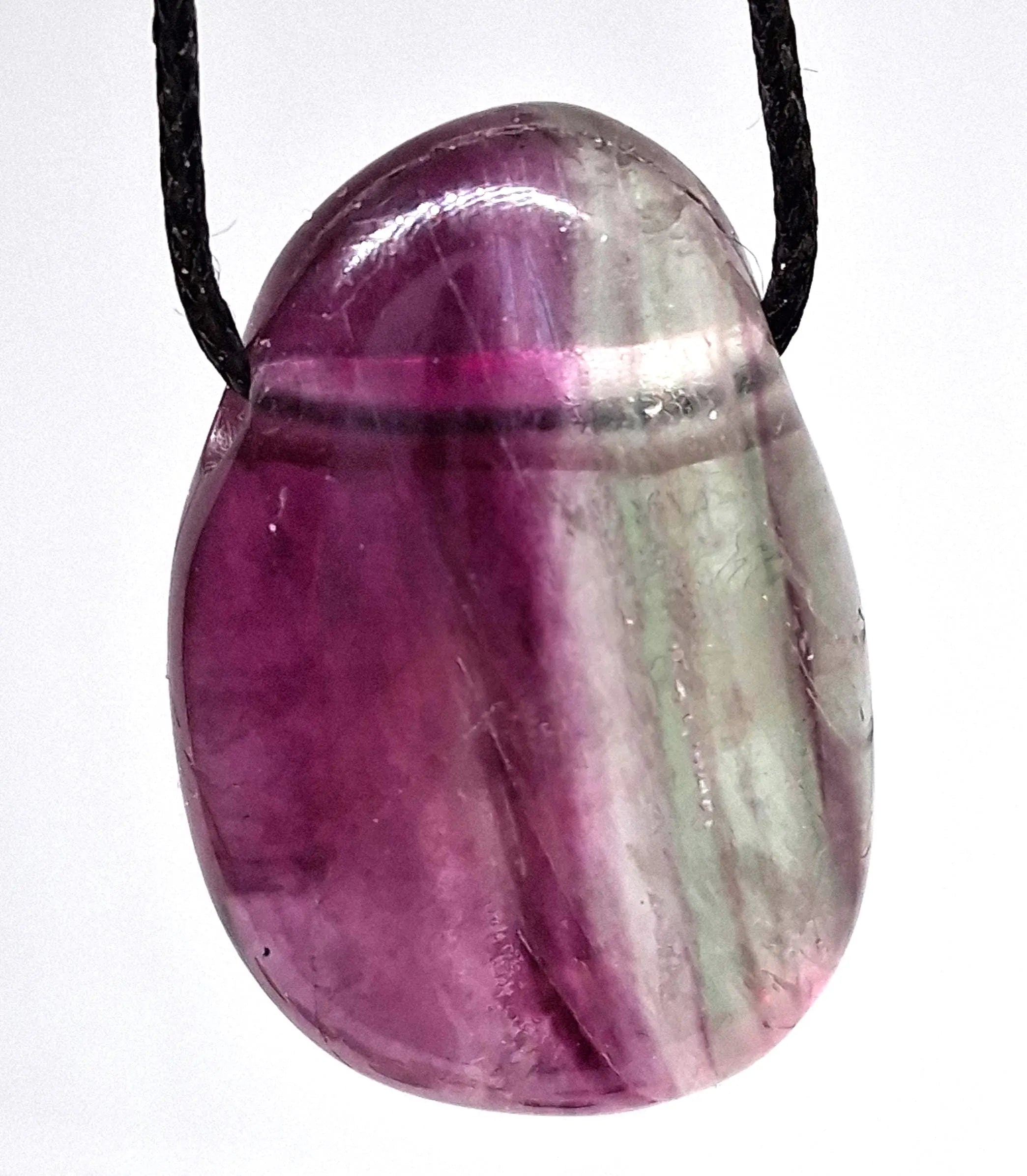 Regenbogenfluorit Edelsteinanhänger – Fluorit Naturstein Schmuck