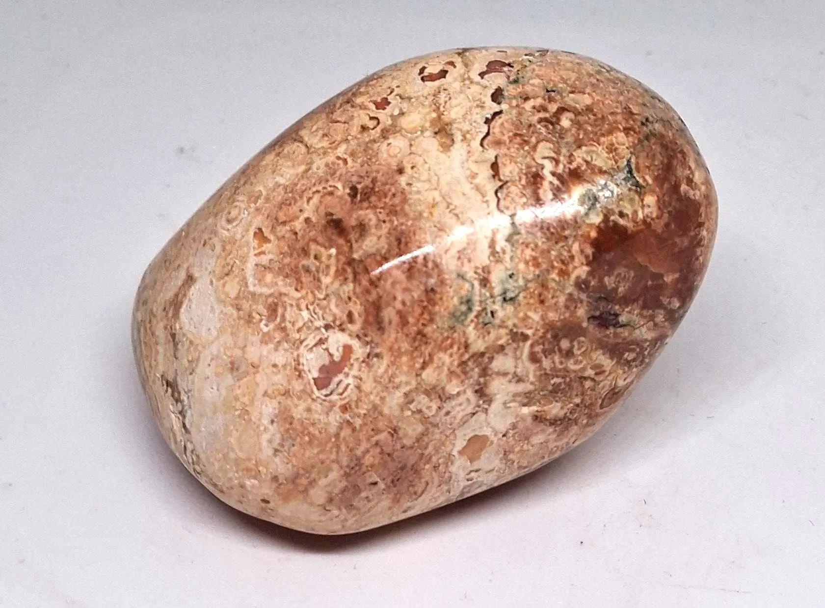 Sternachat Thunderegg – Australischer Amulettstein 131g | Jumbo Handschmeichler Glücksbringer