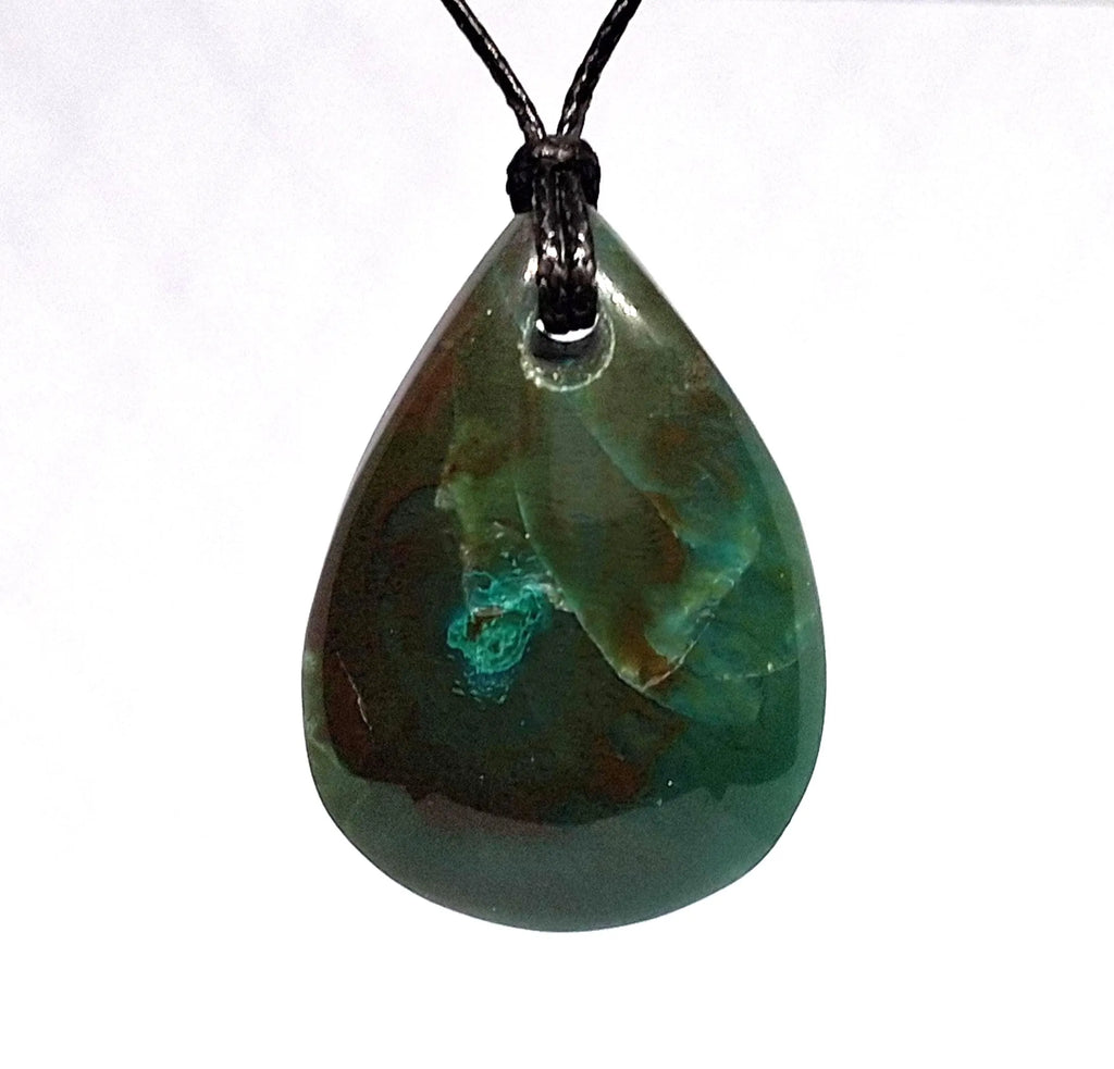 Gem Silica Anhänger mit Kette – AAA-Qualität | Großer Edelstein-Amulett