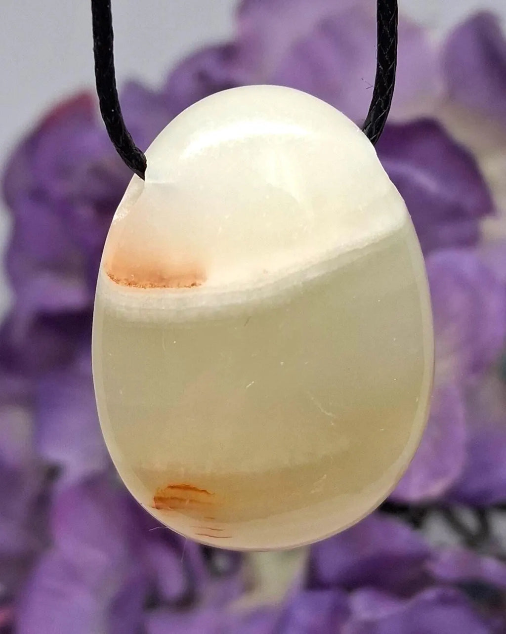 Grüner Aragonit Edelsteinanhänger – Zartgrüner Naturstein Schmuck