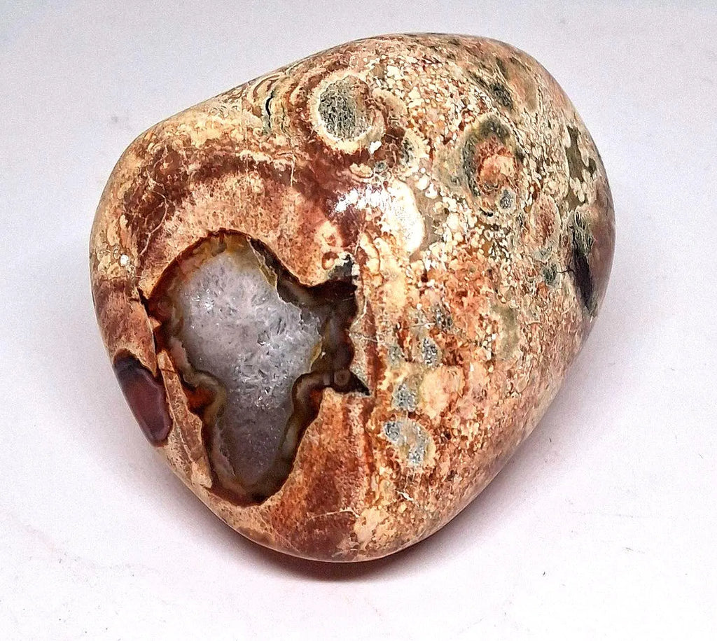 Sternachat Thunderegg – Australischer Amulettstein 131g | Jumbo Handschmeichler Glücksbringer