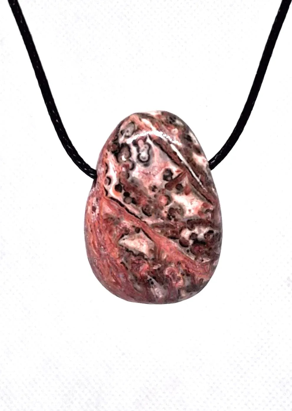 Leopardenjaspis Edelsteinanhänger – Kraftvoller Heilstein Naturschmuck