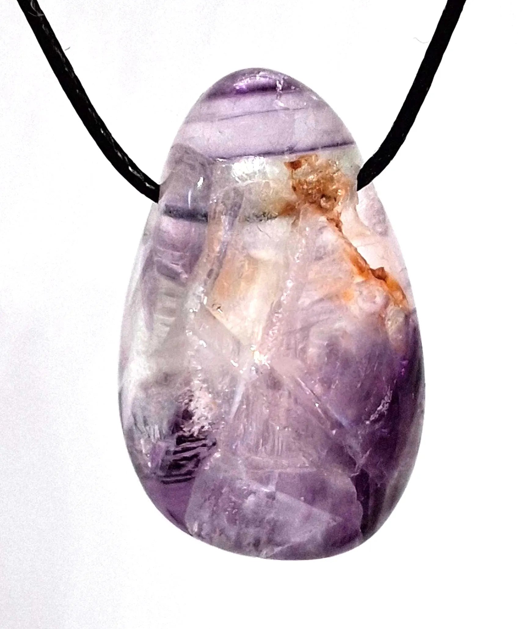 Regenbogenfluorit Edelsteinanhänger – Fluorit Naturstein Schmuck