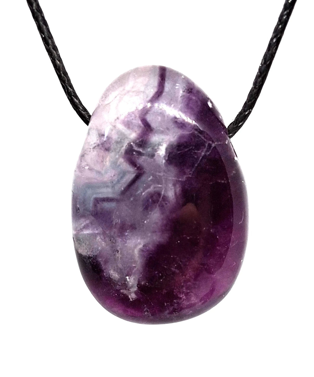 Regenbogenfluorit Edelsteinanhänger – Fluorit Naturstein Schmuck