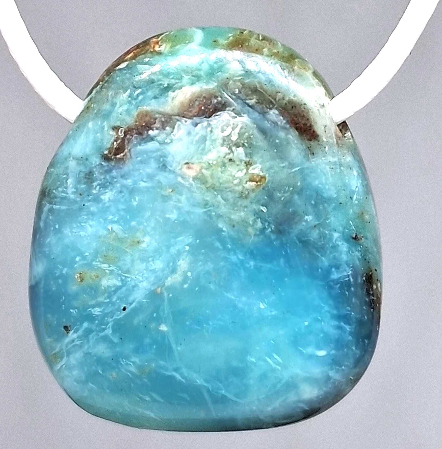 Chrysopal Anhänger aus Peru – Andenopal, Unikat mit Band