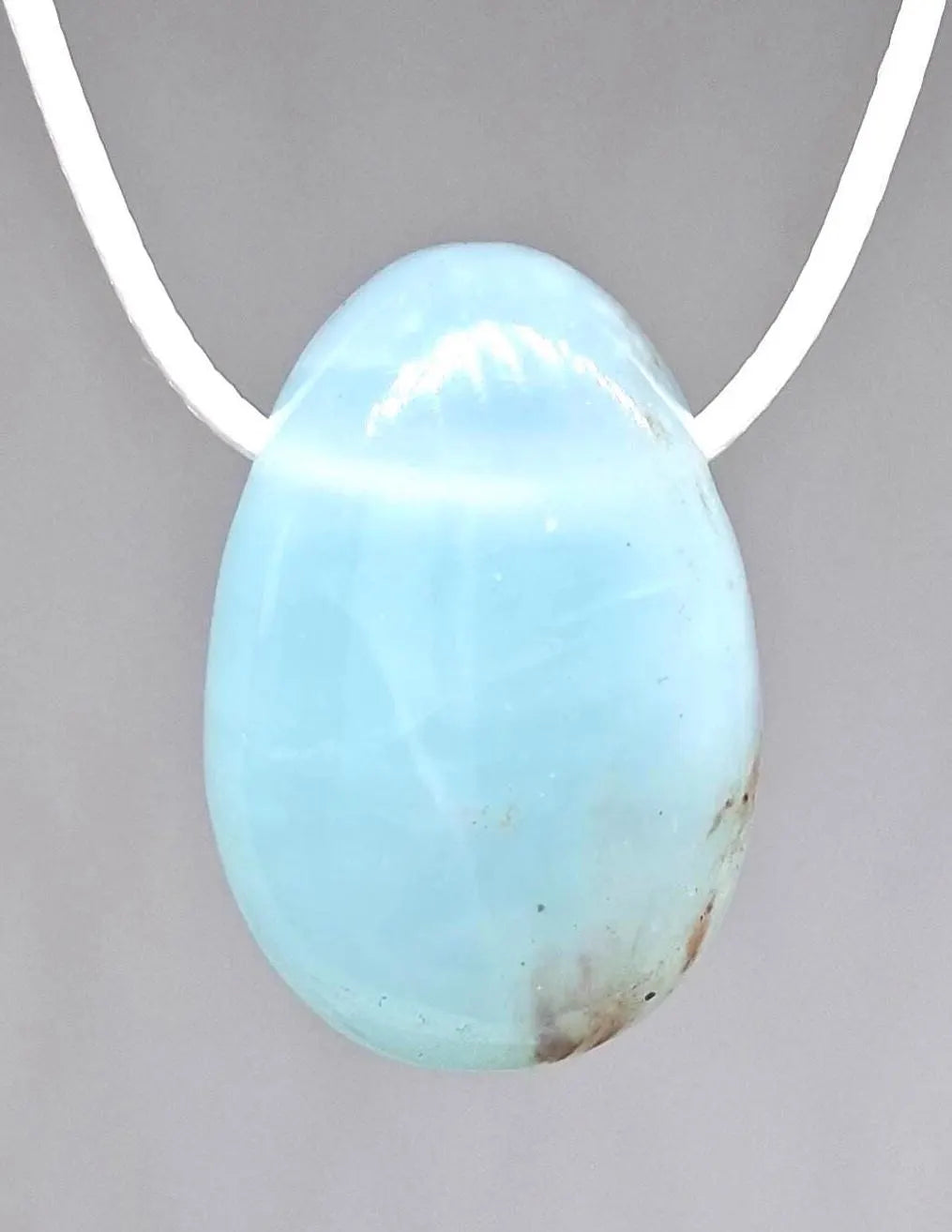 Chrysopal Anhänger – Andenopal aus Peru, Unikat Nr. 10 | inkl. 70 cm weißes Band