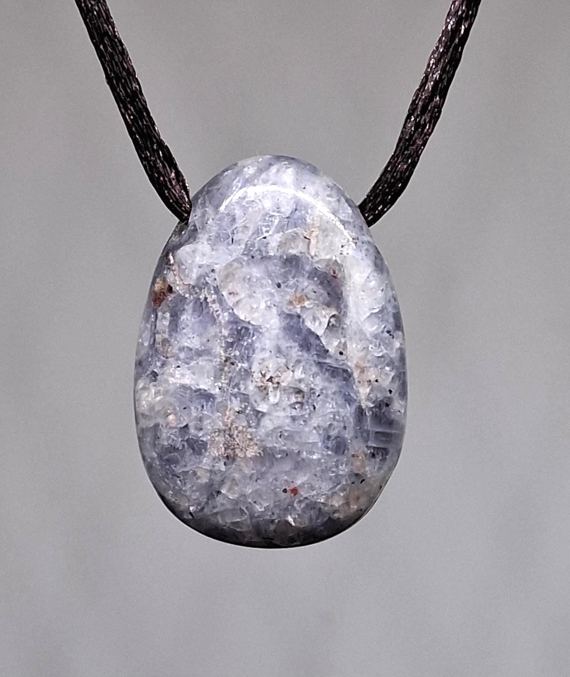 Tansanit Anhänger – Tropfenform, Lochstein aus Tansania | Echter Tansanit