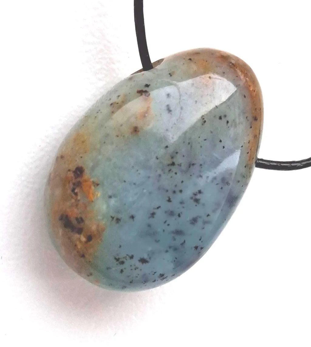 Chrysopal Anhänger – Andenopal aus Peru, Unikat Nr. 7 | inkl. 100 cm schwarzes Band