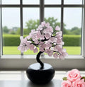 Rosenquarz Edelsteinbaum – Liebesbaum | Bonsai | Handarbeit Made in Germany