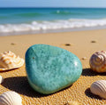 Larimar Palmstone – Polierter Cabochon & Wire Wrapping Stein | Atlantisstein
