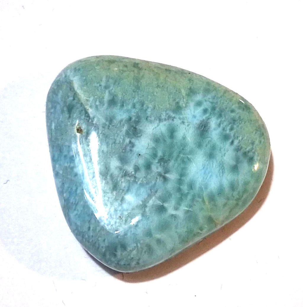Larimar Palmstone – Polierter Cabochon & Wire Wrapping Stein | Atlantisstein