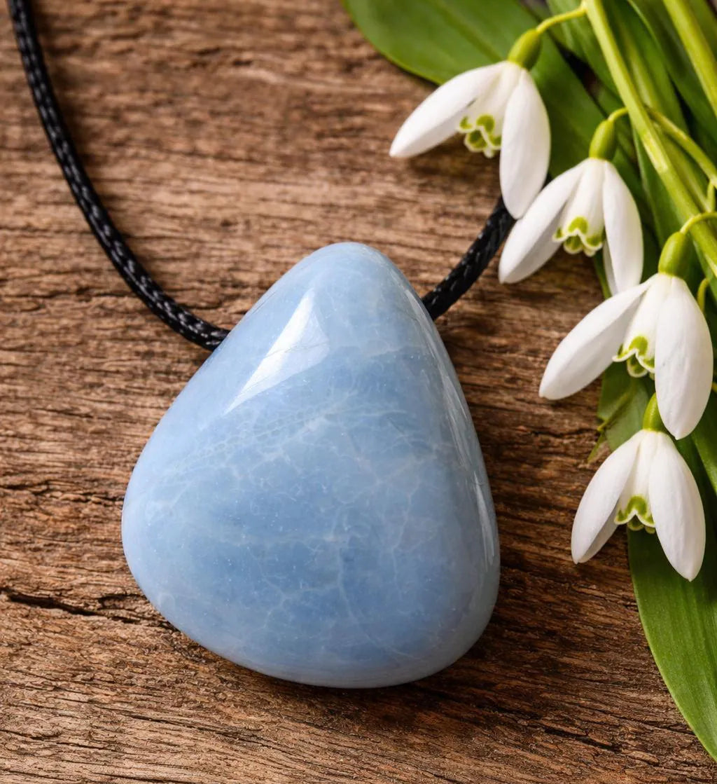 Owyhee Opal Anhänger – Seltener Blauer Opal aus Oregon, USA