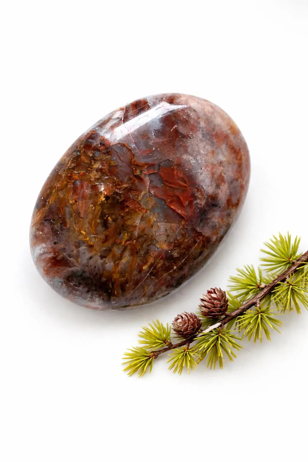 Pietersit Cabochon | Sturmstein | Palmstone | 40 × 30 × 10 mm | Wire Wrapping