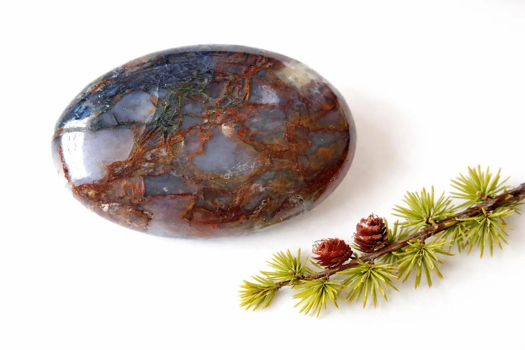 Pietersit Cabochon | Sturmstein | Palmstone | 40 × 30 × 10 mm | Wire Wrapping