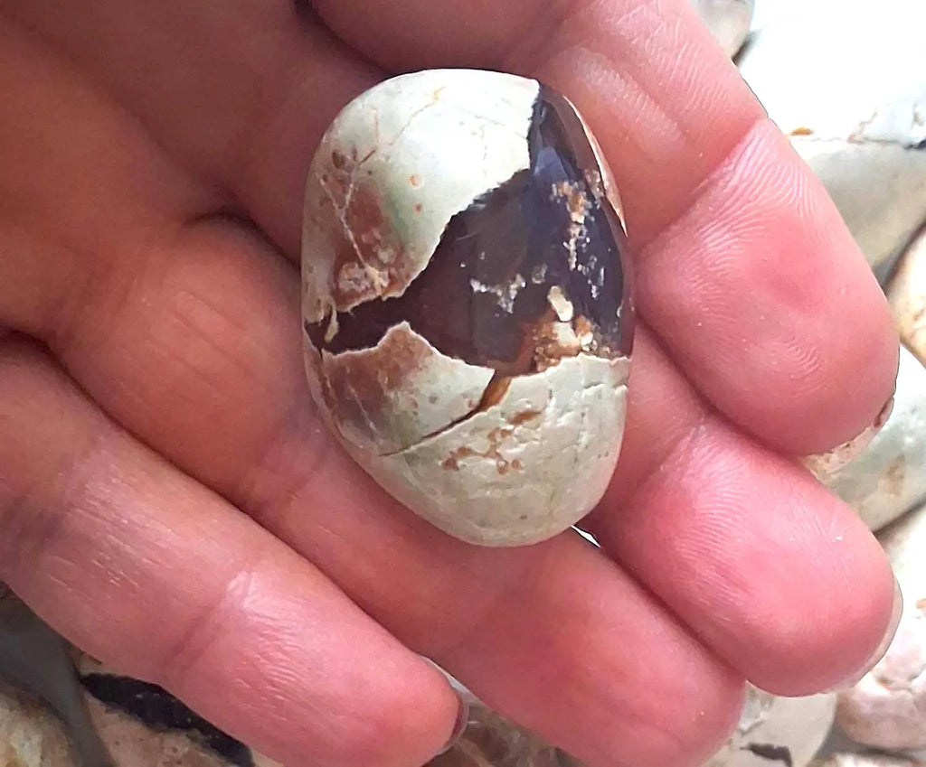 Australischer Sternachat – Thunderegg Amulettstein 38×40 mm | Donnerei, Glücksbringer