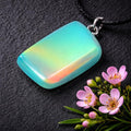 Aurora Opal Anhänger „Tropical Island“ – Nebula-Muster, Farbwandler