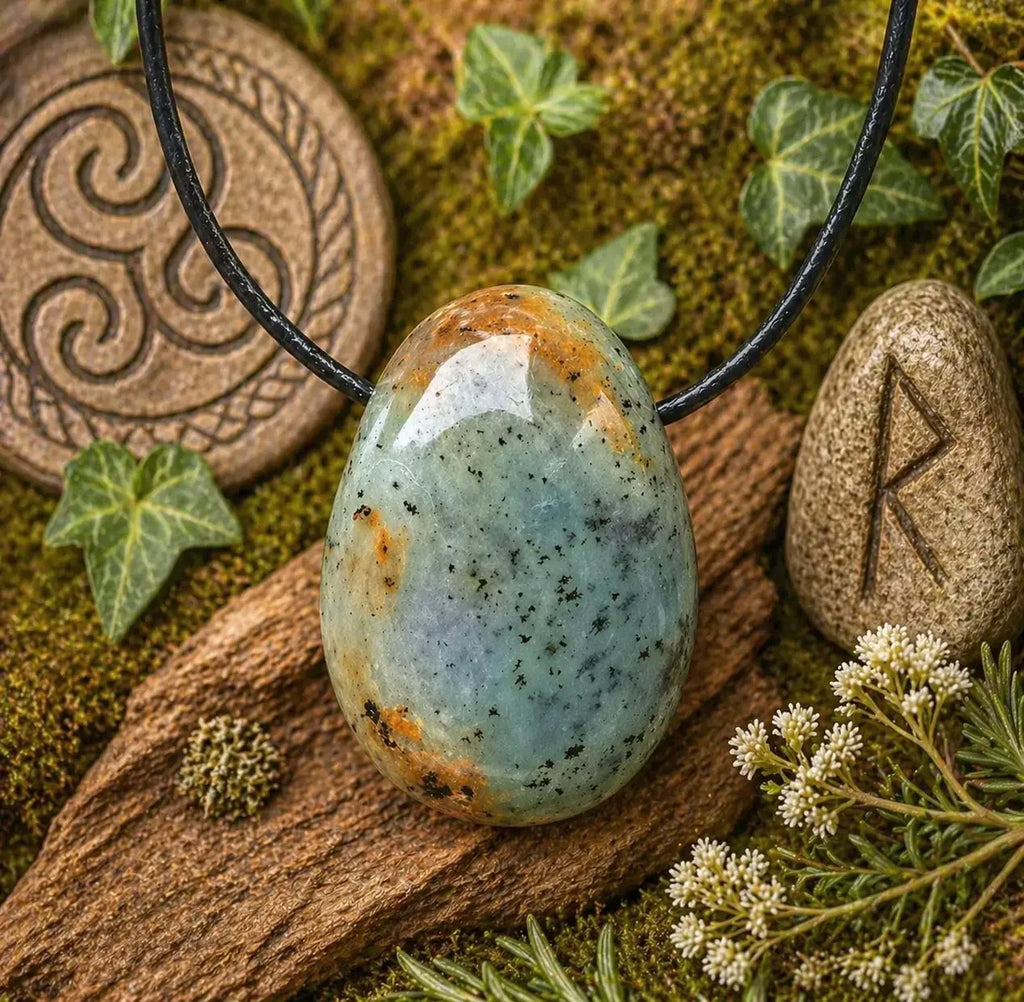 Chrysopal Anhänger – Andenopal aus Peru, Unikat Nr. 7 | inkl. 100 cm schwarzes Band