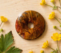 Jaspis Edelstein-Donut – Pi-Scheibe 40 mm Schmuckanhänger
