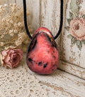Andenopal Anhänger Rosa – Pink Opal aus Peru, Herzstein, ca. 3 × 2 cm | Elassteine