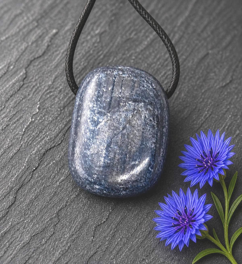 Saphir Anhänger – Echter blauer Edelstein | 25×20 mm