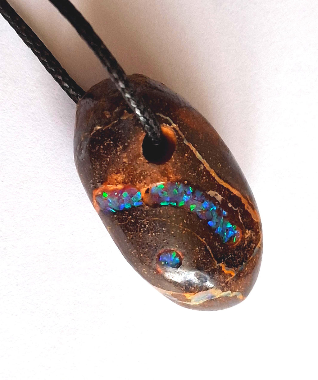 Boulder-Matrix-Opal Anhänger aus Australien – Unikat, poliert