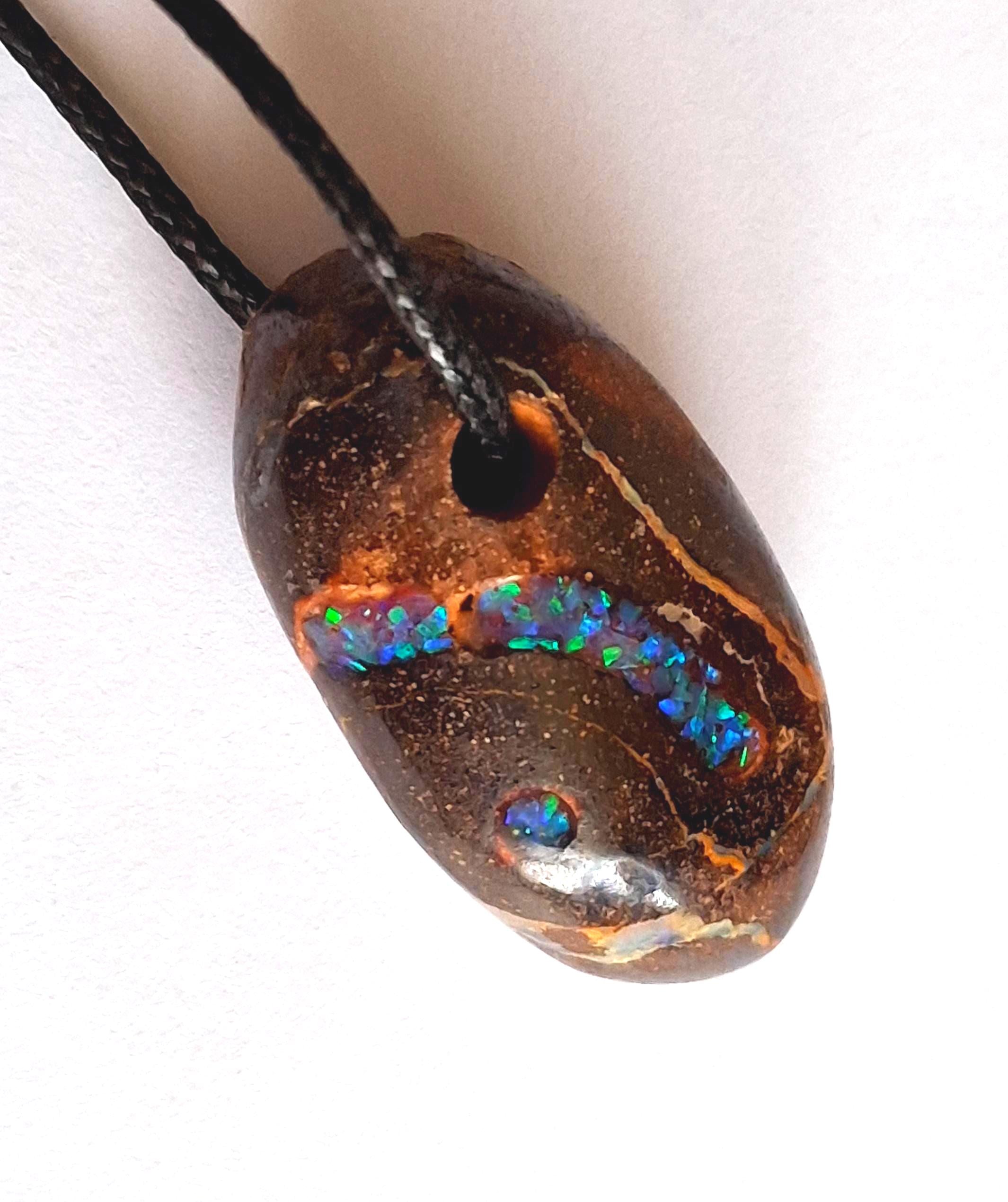 Boulder-Matrix-Opal Anhänger aus Australien – Unikat, poliert