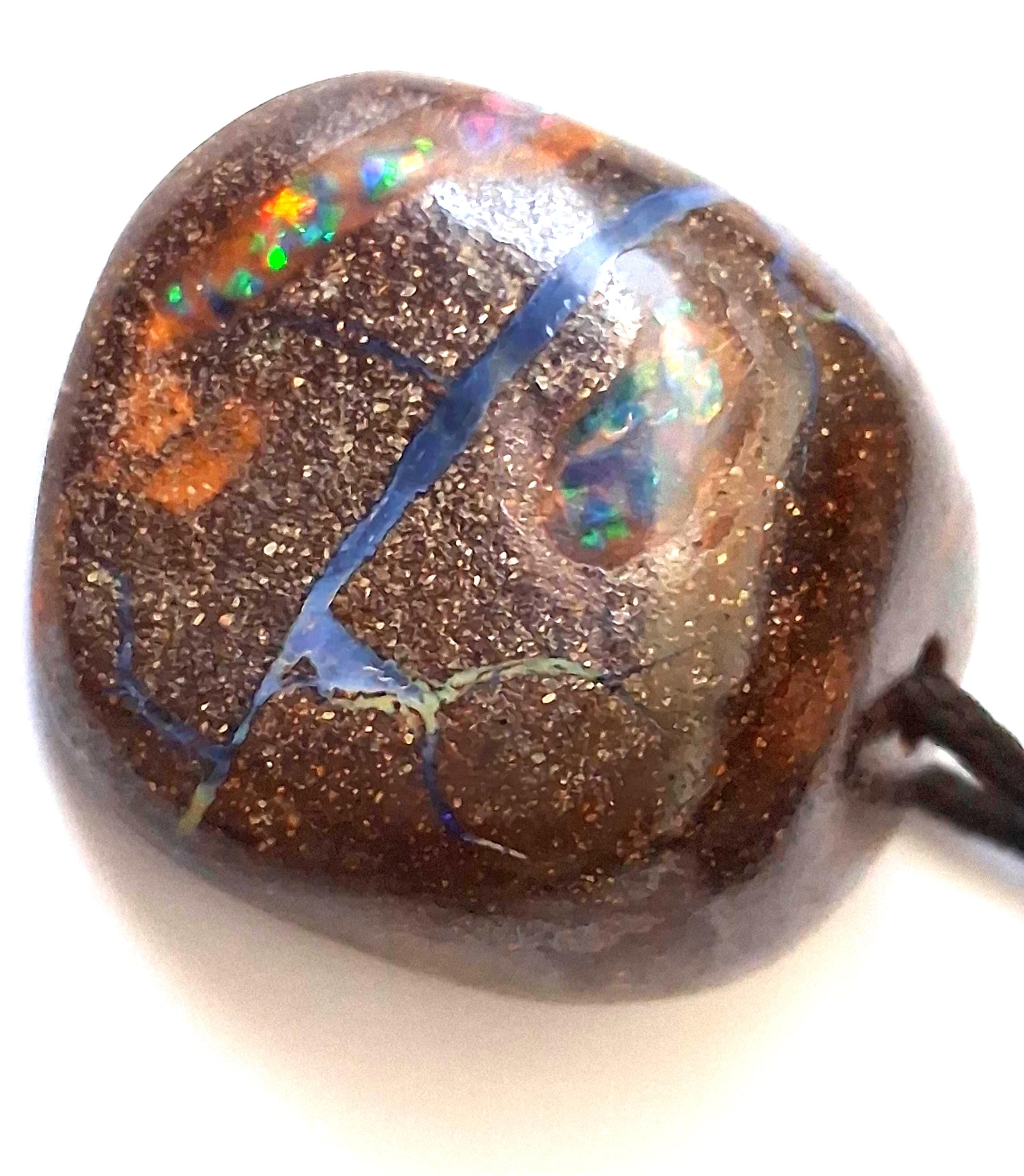 Boulder-Matrix-Opal Anhänger aus Australien – Unikat Nr. 2
