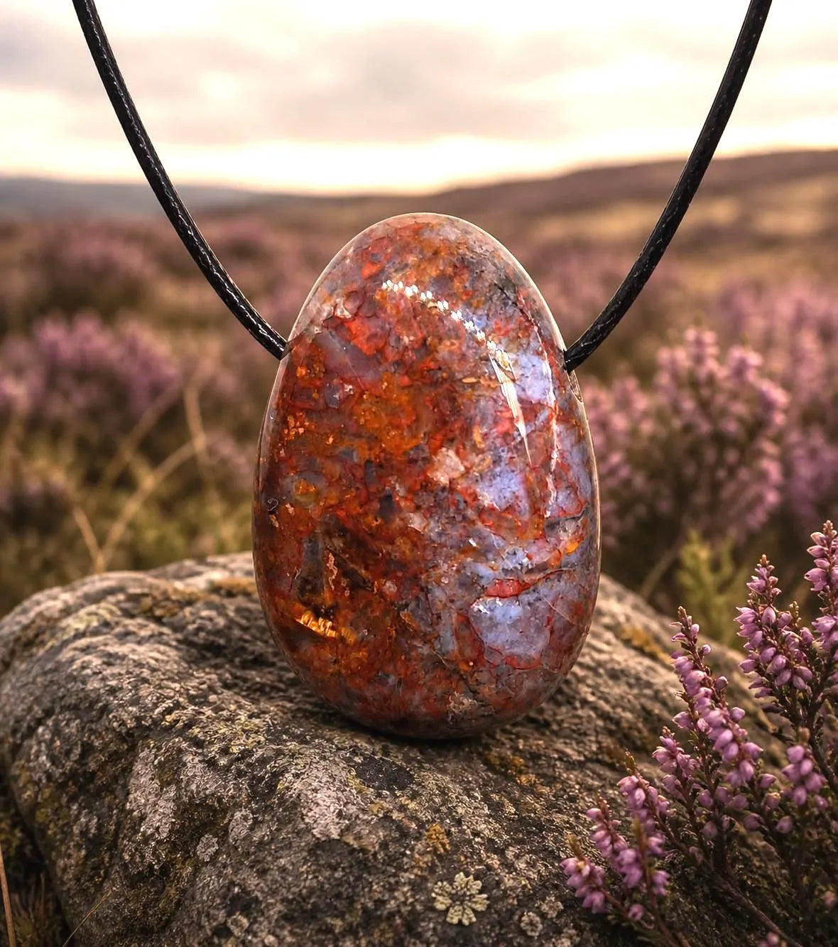 Pietersit Lochstein Anhänger – Sturmstein, 20 × 30 mm