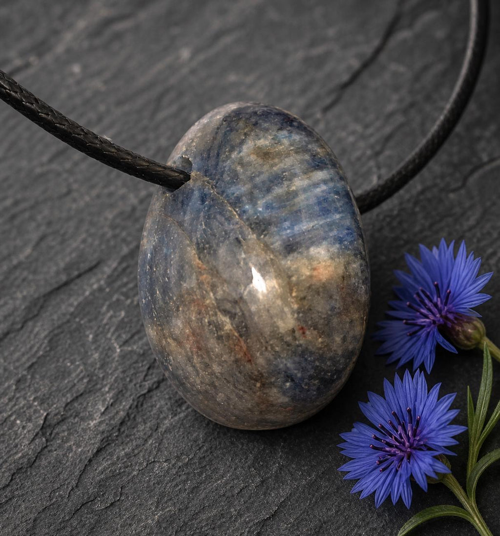 Saphir Anhänger – Echter blauer Edelstein | 25×20 mm