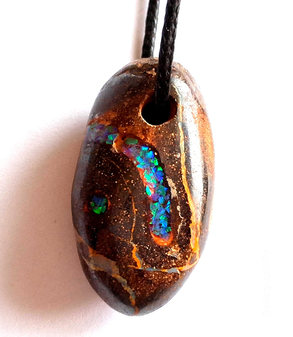 Boulder-Matrix-Opal Anhänger aus Australien – Unikat, poliert