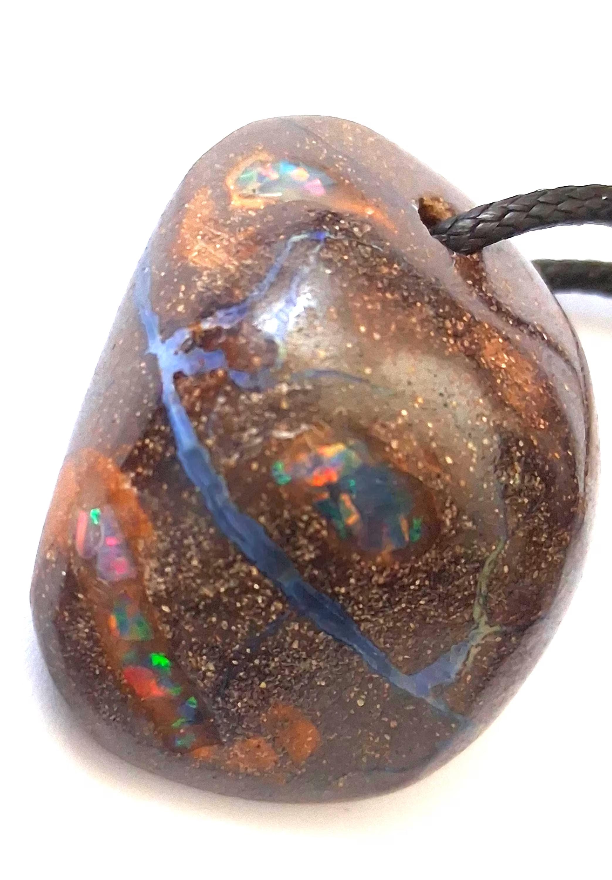 Boulder-Matrix-Opal Anhänger aus Australien – Unikat Nr. 2