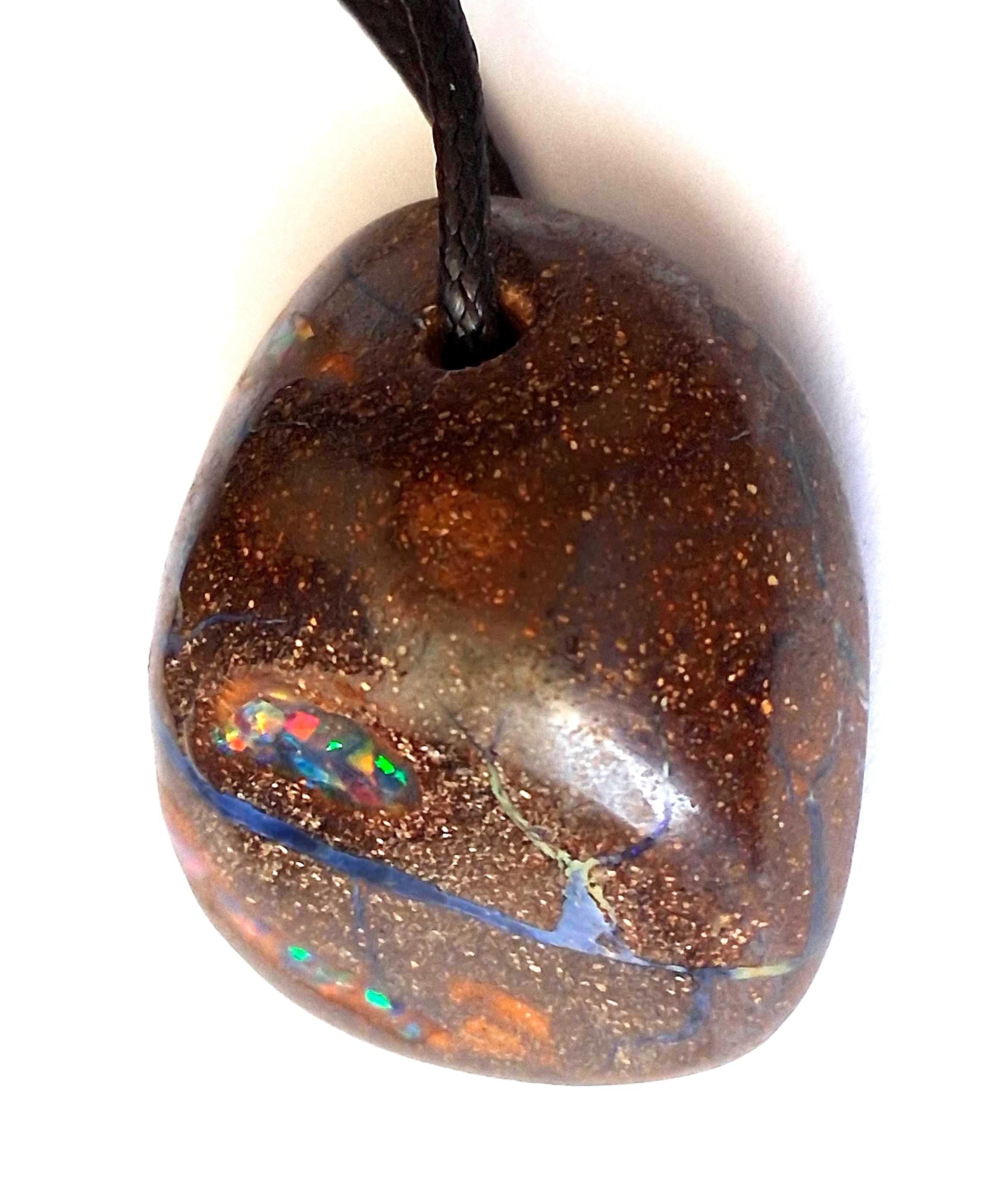 Boulder-Matrix-Opal Anhänger aus Australien – Unikat Nr. 2