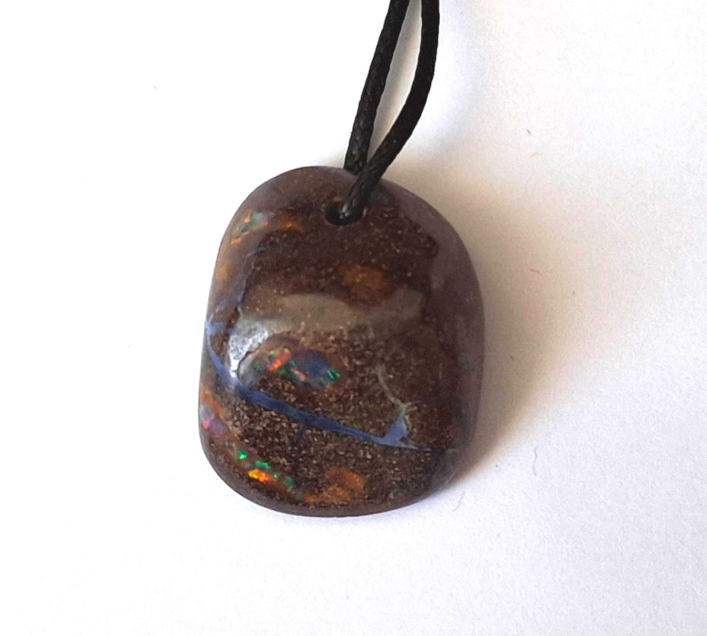 Boulder-Matrix-Opal Anhänger aus Australien – Unikat Nr. 2