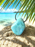 Larimar Anhänger – Himmelblau | Atlantisstein aus der Dominikanischen Republik