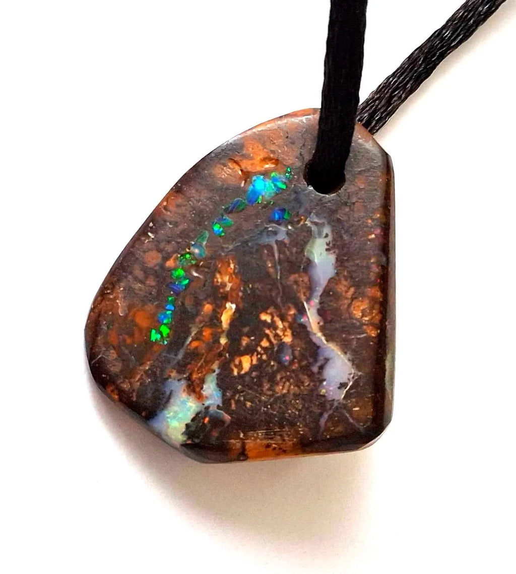 Boulder-Matrix-Opal Anhänger – Unikat aus Australien, poliert